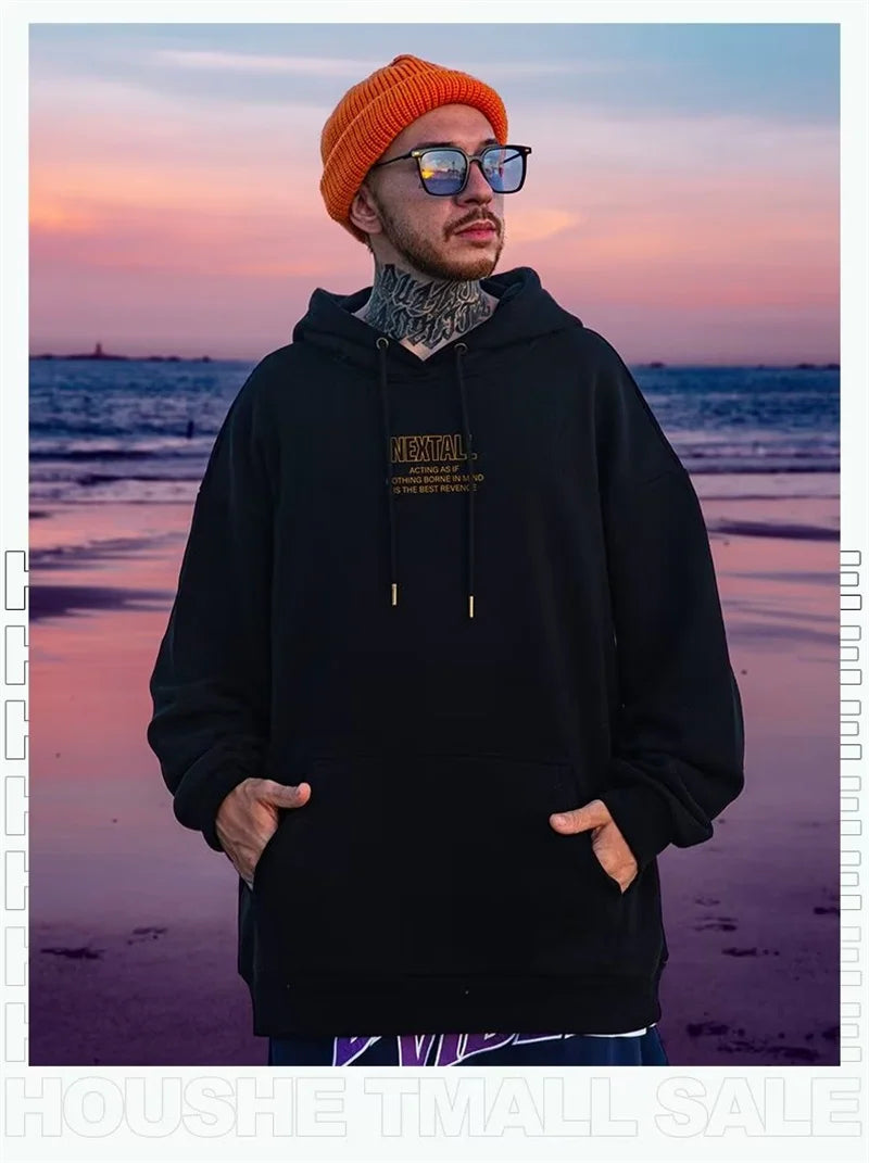 Autumn Men Hip Hop Bear Graphic Hoodie 2022 Cartoon Casual Oversized Hoodies Streetwear Fashion Sweatshirts Japanese y2k Clothes