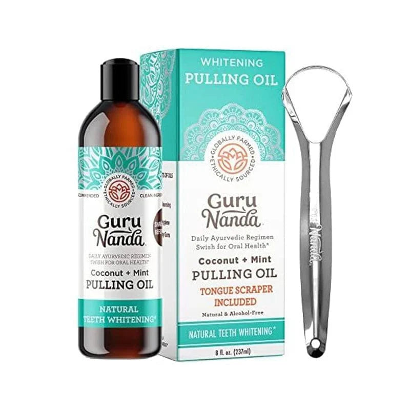 GuruNanda™  Coconut Mint Mouthwash & scraper Kit - EVERRD USA