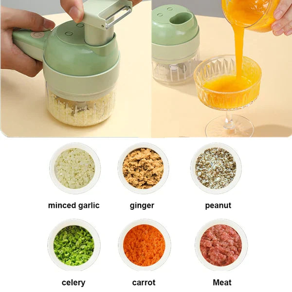 Space Life™ - 4 IN 1 Electric Vegetable Chopper Everrd