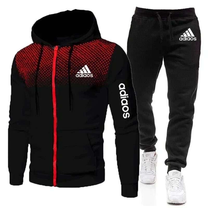 Herren Sportswear Fitness Anzug, Reißverschluss Sportswear, Laufanzug, Fitness Anzug, Sport Anzug, Hoodie, neue Stil, Fashionable2024