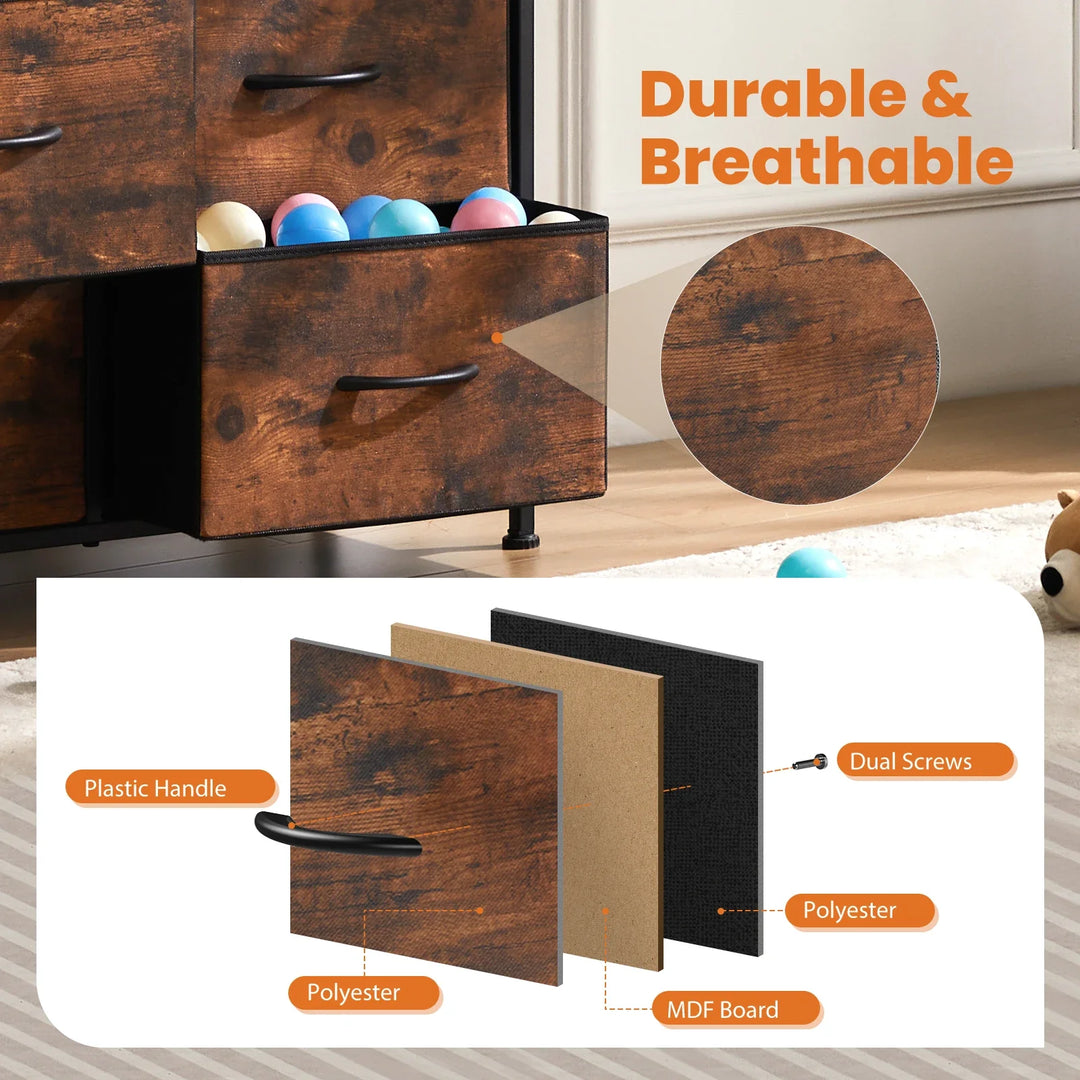 StorMax® 9-Drawer Fabric Dresser