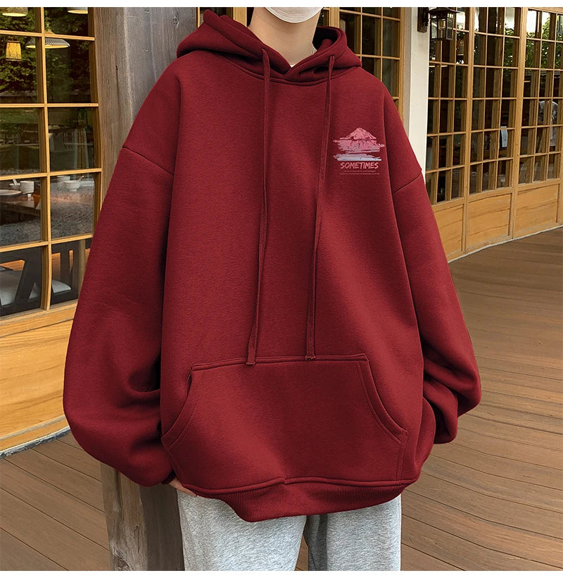 Men's Oversized Hoodie White With Hat 5XL Plain Hoodies Oversize for Men Fashion Print Man Casual Wear Hoody Male Sweatshirt