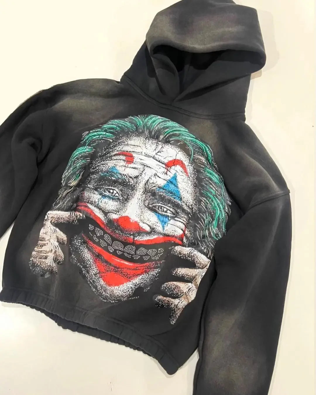 Oversized Y2k Tops hoodie streetwear Goth Popular Harajuku tracksuit men clown print Hoodies Sweatshirt Clothes men clothing