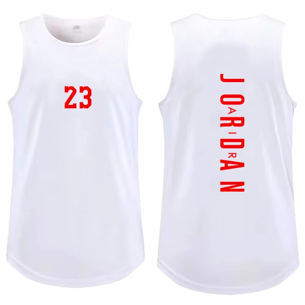 Summer Men'S Outdoor Basketball Sports Breathable Sweat-Absorbent Vest Fitness Workout Tops Casual Fashion Men'S Clothing