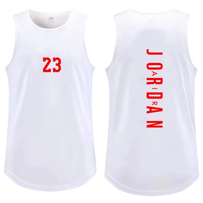 Summer Men'S Outdoor Basketball Sports Breathable Sweat-Absorbent Vest Fitness Workout Tops Casual Fashion Men'S Clothing