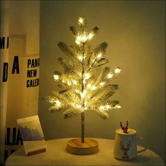 LED Battery Operated Pine Tree Table Lamp - EVERRD USA