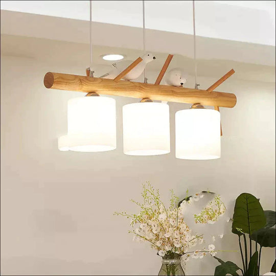 Led Bird Chandelier Japanese Log Lighting - EVERRD USA