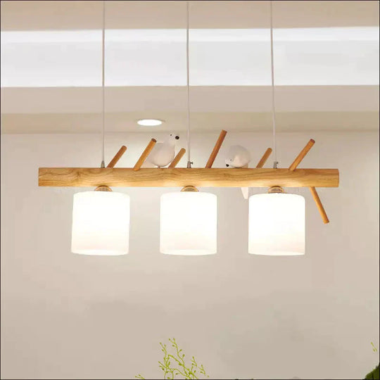 Led Bird Chandelier Japanese Log Lighting - EVERRD USA