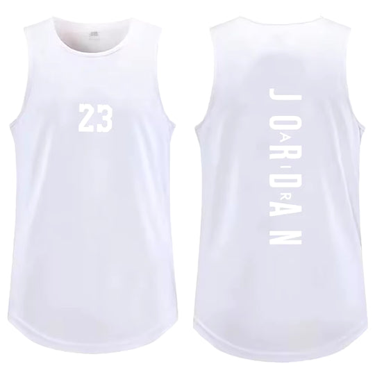 Summer Men'S Outdoor Basketball Sports Breathable Sweat-Absorbent Vest Fitness Workout Tops Casual Fashion Men'S Clothing