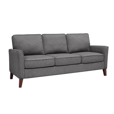 Doherty 79.9 In. Flared Arm Upholstered Sofa in Charcoal Grey