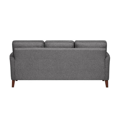 Doherty 79.9 In. Flared Arm Upholstered Sofa in Charcoal Grey