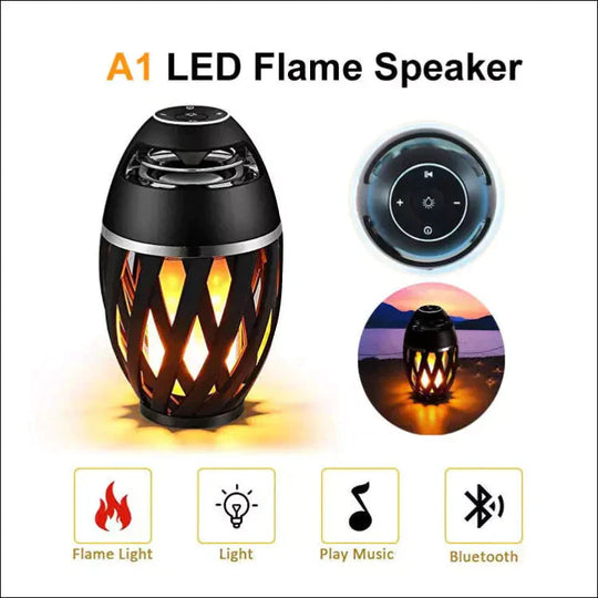 ComFlame - Candle Lamp With Bluetooth Speaker - EVERRD USA