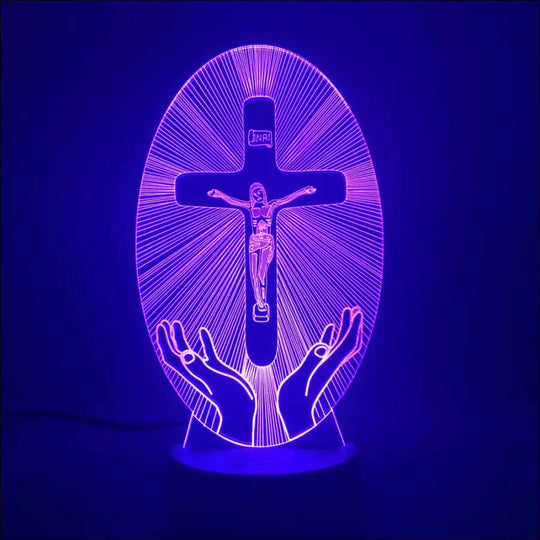 Cross Acrylic 3D Night Light - EVERRD USA