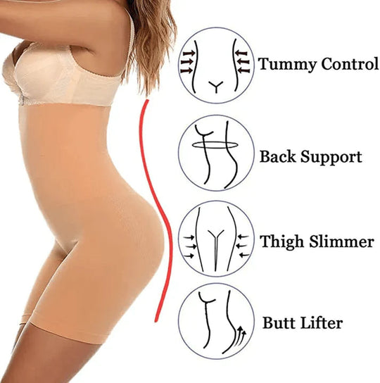 4-in-1 Quick Slim Tummy, Back, Thighs, Hips Body Shaper Everrd