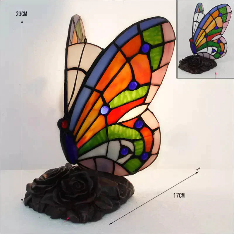 European Style Butterfly Glass Table Lamp - EVERRD USA