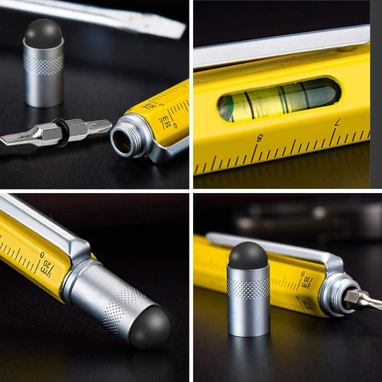 Gifts for Men, Stocking Stuffers for Men, 6 in 1 Multitool Pen, Christmas Gifts for Dad Gifts, White Elephant Gifts for Adults, Cool Gadgets for Mens Gifts, Gifts for Men Who Have Everything