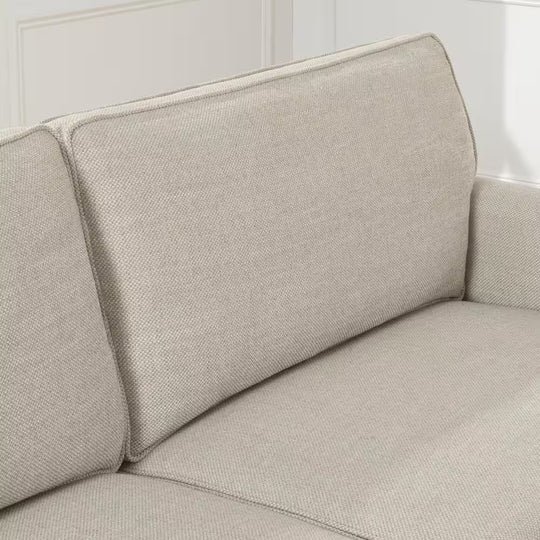 Briarwood 81.5 In. Classic Rolled-Arm Fabric Sofa in Sand Beige