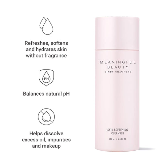 Meaningful Beauty Skin Softening Cleanser, Fragrance Free Non Foaming Face Wash