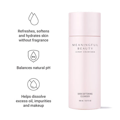 Meaningful Beauty Skin Softening Cleanser, Fragrance Free Non Foaming Face Wash