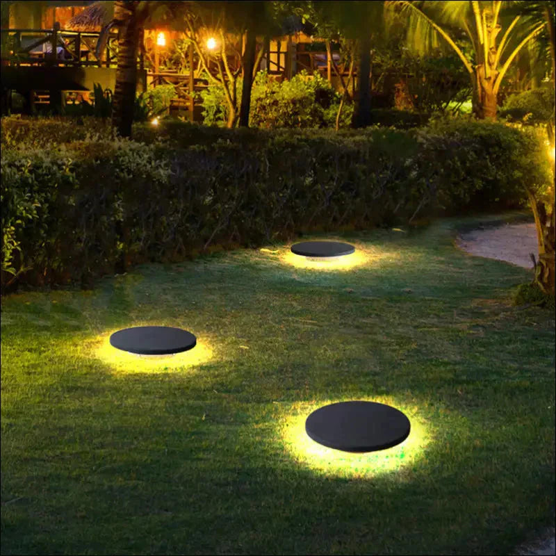 Eco-Friendly Black Stone Shape Garden Lamp - EVERRD USA