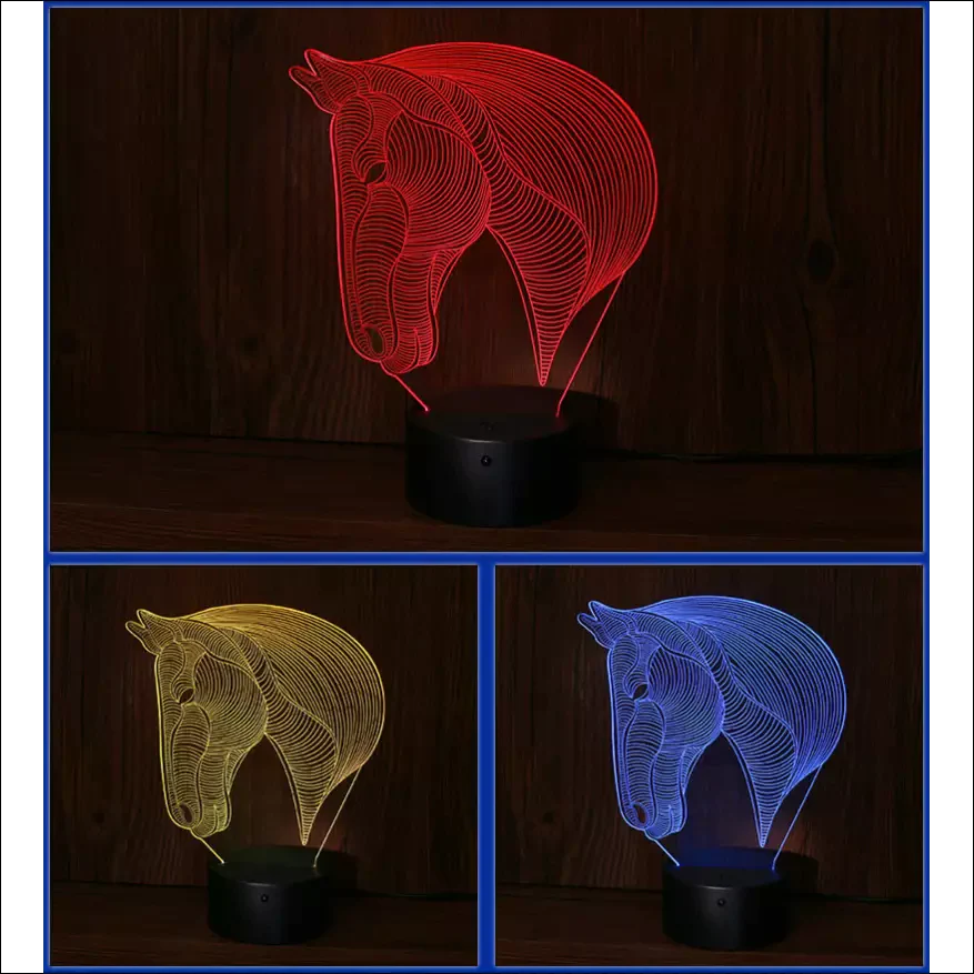 Horse's Head 3D LED Lamp - EVERRD USA