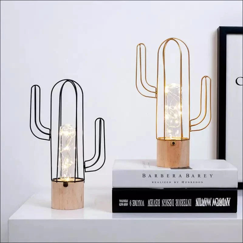 Iron Cactus Decorative Table Lamp - EVERRD USA