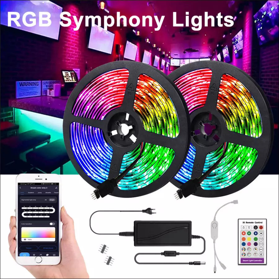 LED Strip Lights RGB 5050 Waterproof Flexible Ribbon - EVERRD USA