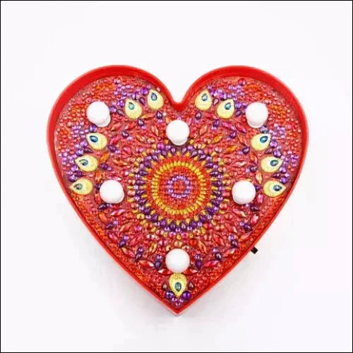 Mandala Heart | LED Light | DIY Diamond Painting - EVERRD USA