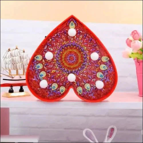 Mandala Heart | LED Light | DIY Diamond Painting - EVERRD USA