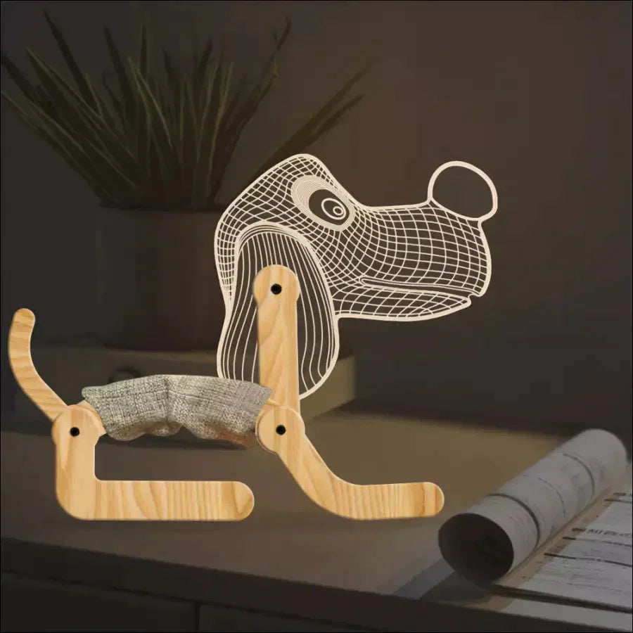 Multiple Animals Foldable 3D Wooden Table Lamp - EVERRD USA