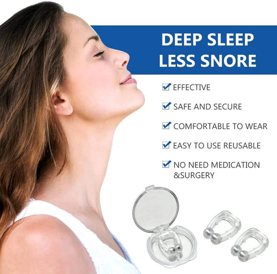 Portable Anti Snoring Device for Men and Women - High-Quality | Medical Grade Soft Silicone Nose Clip Everrd