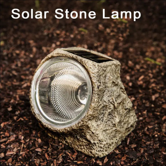 Outdoor Waterproof Resin Solar Stone Light - EVERRD USA