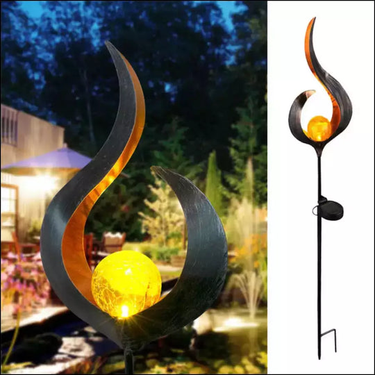 Outdoor Waterproof LED Solar Flame Light With Flame Effect Lamp - EVERRD USA