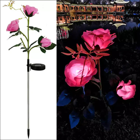 Resin Craft Lotus Tulips LED Solar Light For Garden & Lawn - EVERRD USA