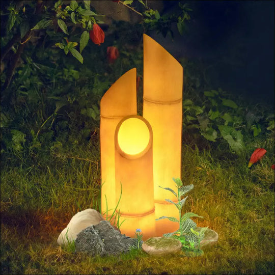 Solar outdoor waterproof simulation bamboo lamp garden - EVERRD USA