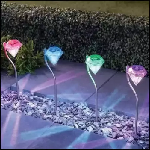 Solar Powered Garden Diamond Light - EVERRD USA