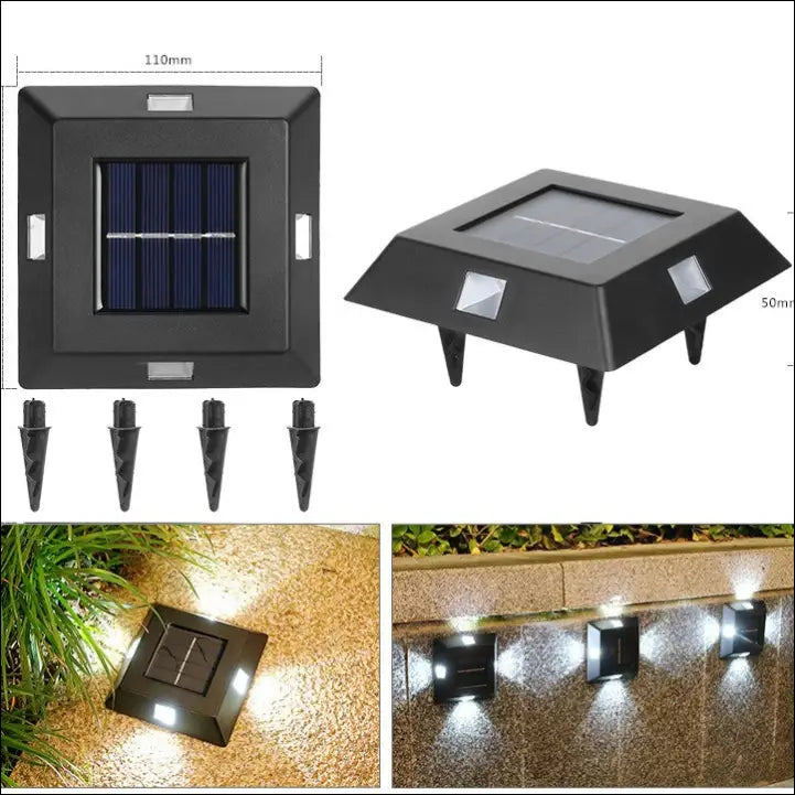 Solar Small Night Outdoor Garden Wall Light Decorative Courtyard - EVERRD USA