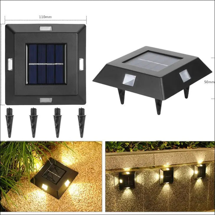 Solar Small Night Outdoor Garden Wall Light Decorative Courtyard - EVERRD USA