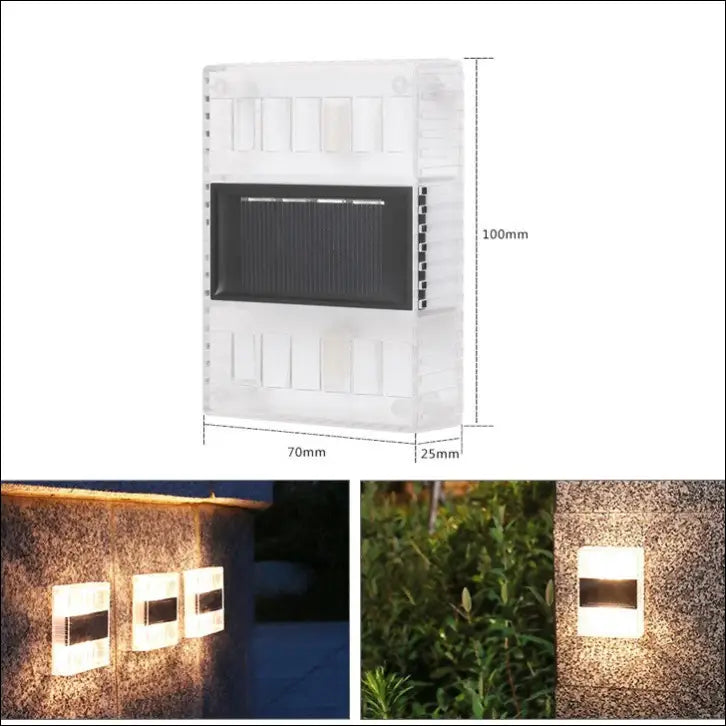 Solar Small Night Outdoor Garden Wall Light Decorative Courtyard - EVERRD USA