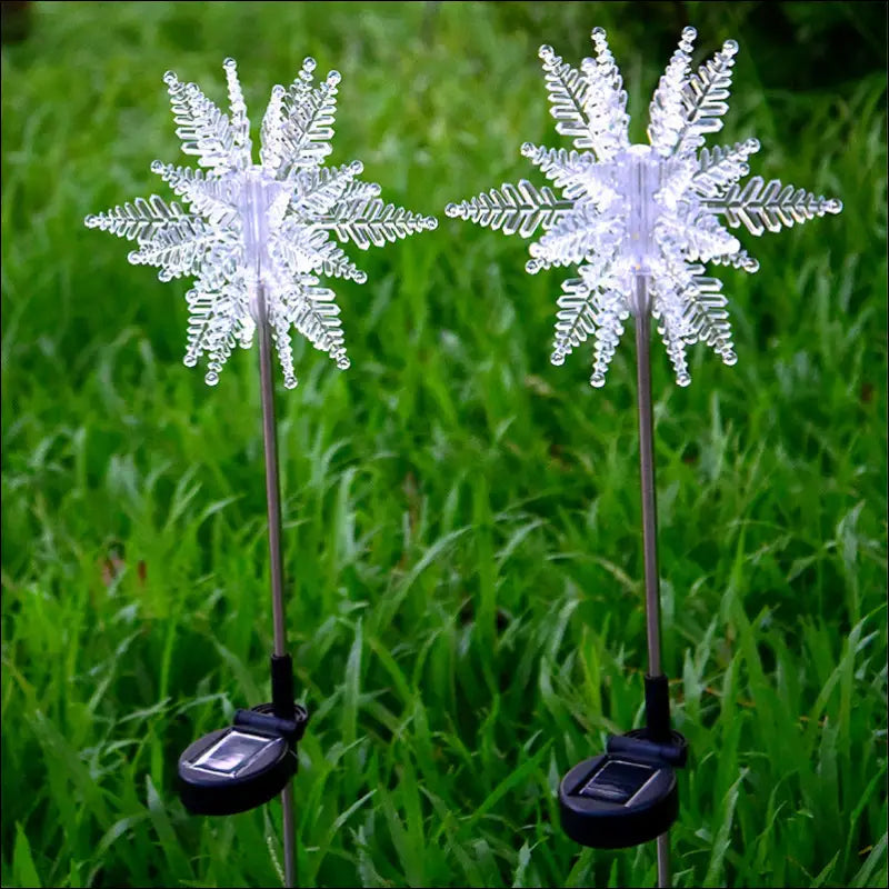 LED Solar Snowflake Light Outdoor Waterproof - EVERRD USA