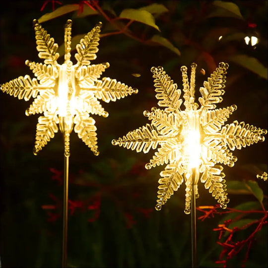 LED Solar Snowflake Light Outdoor Waterproof - EVERRD USA