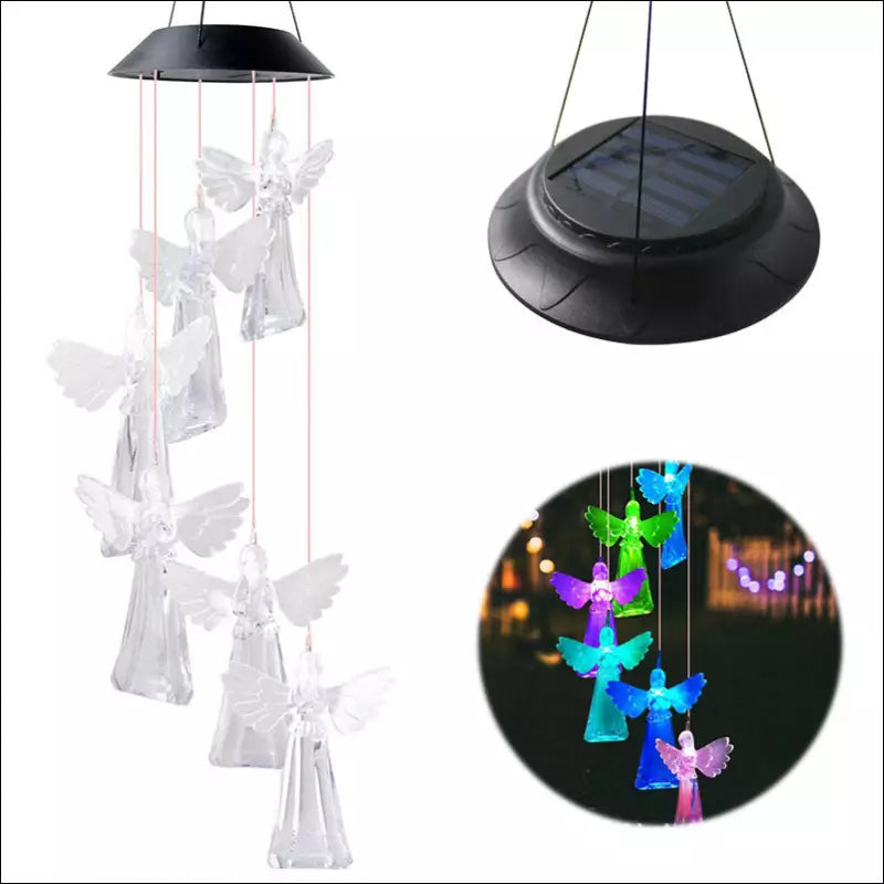 Solar Wind Chime Angel Lamp - EVERRD USA