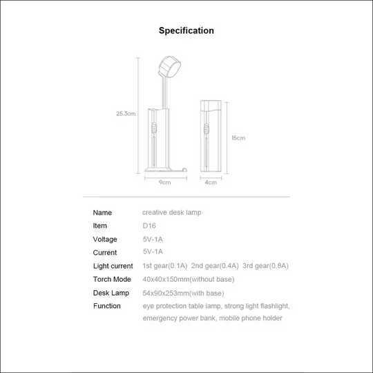 TorchBank - 4 in 1 Portable Desk Lamp - EVERRD USA