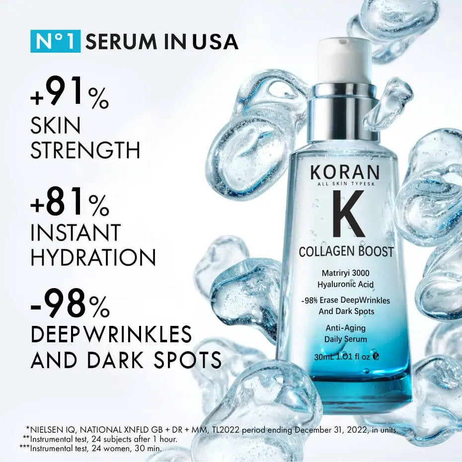 KORAN™ Advanced Collagen Boost Anti Aging Serum( Limited time discount Last 30 minutes) - EVERRD USA